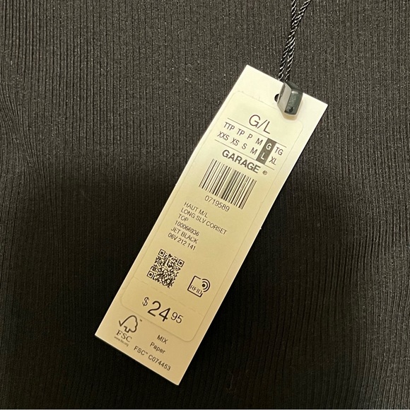 GARAGE long sleeve corset top - Picture 4 of 4